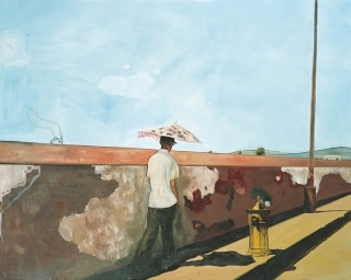 Lapeyrouse Walll, 2004, Oil on canvas, 200 x 250.5 cm, ©Peter Doig. Museum of Modern Art, New York. Gift of Anna Marie and Robert F. Shapiro in honor of Kynaston McShine, 2004. All rights reserved, DACS & JASPAR 2020 C3120